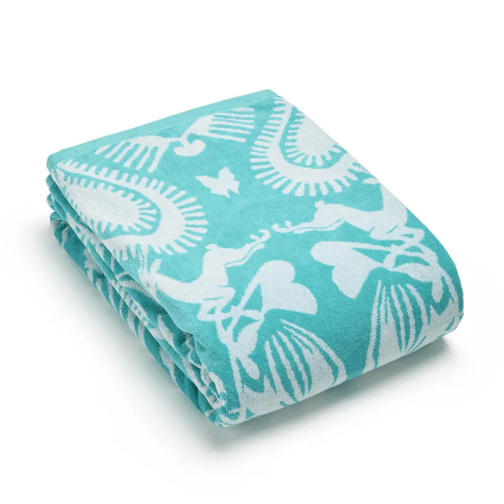 serviette_de_plage_love_s_0.webp Serviette de plage Love Stories Turquoise - 90 x 180 cm*CXLbyChristianLacroix New