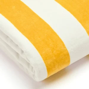 Serviette de plage Maël Jaune - 90 x 180 cm*Maison Héritage New
