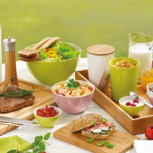 Set de 2 boîtes de conservation basses avec couvercle hermétique – 1300 ml + 2500 ml*Kalorik Discount