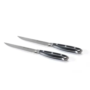 Set de 2 couteaux à steak riveté en acier inoxydable*Brandt Online