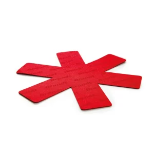 Set de 3 protège-poêles en rouge 35 cm*Brandt Discount