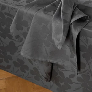 Set de 4 serviettes - tissé Jacquard - Cresson de fontaine Gris foncé*Ines by Ines de la Fressange Discount