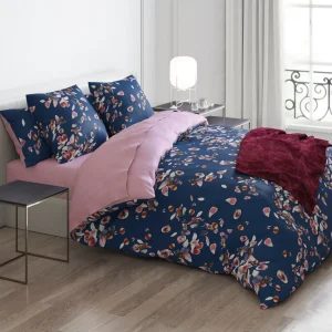Set de 2 taies d'oreiller satin de coton - Aurore Rose*Cacharel Hot