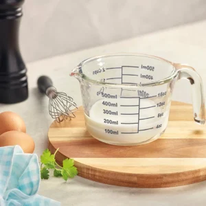 Set de 2 tasses à mesurer en verre résistantes à la température – avec anse – 500 ml + 1000 ml*Brandt Clearance