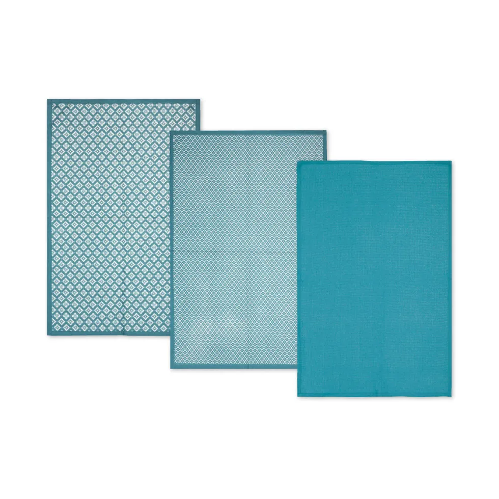 set_of__kitchen_towels__b_0.webp Set of 3 kitchen towels Blue - 70 x 45 x 0,3 cm*Vipshopboutic Outlet