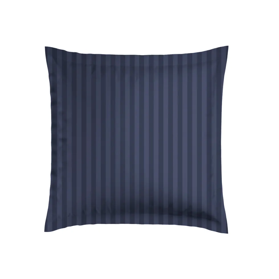 taies_doreiller__jacquard_4-1.webp Taie(s) d'oreiller - Jacquard tissé - rayures bleu foncé*Cacharel Sale