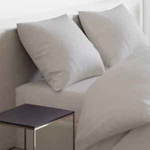 Taie(s) d'oreiller rectangulaires - Uni Taupe*Cacharel Clearance