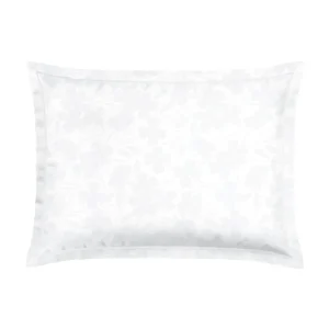 Taie(s) d'oreiller rectangulaires - tissé Jacquard - Petites Fleurs blanc*Cacharel New