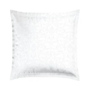Taie(s) d'oreiller satin de coton - Baroque blanc*Maison Héritage Discount