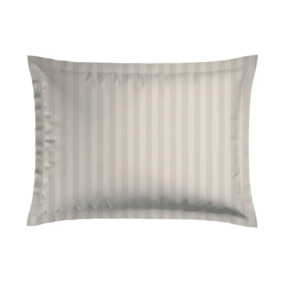 taies_doreiller_satin_de__0-167.webp Taie(s) d'oreiller satin de coton rayure tissé jacquard - Taupe*Cacharel Sale