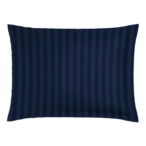 Taie(s) d'oreiller satin de coton - Meadow bleu foncé*Cacharel Outlet