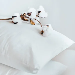 Taie(s) d'oreiller satin de coton - Uni blanc*Maison Héritage Fashion