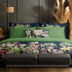 Taie(s) d'oreiller satin de coton - Miami Bleu foncé*CXLbyChristianLacroix Online