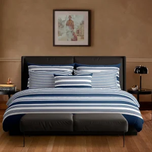 Taie(s) d'oreiller satin de coton - Sylvestre Bleu*Chevignon Online