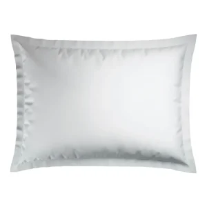 Taie(s) d'oreiller satin de coton rayure tissé Jaquard - Blanc*Maison Héritage Sale