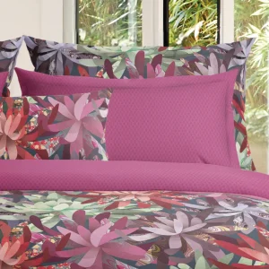 Taie(s) d'oreiller satin de coton - Fleurs psychédéliques Fuchsia*CXLbyChristianLacroix Sale
